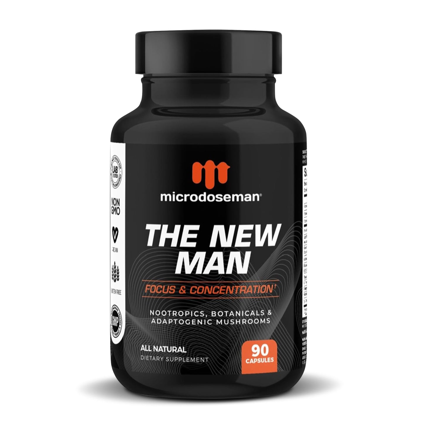 microdoseman The New Man Brain Supplements for Memory and Focus 90 Capsules