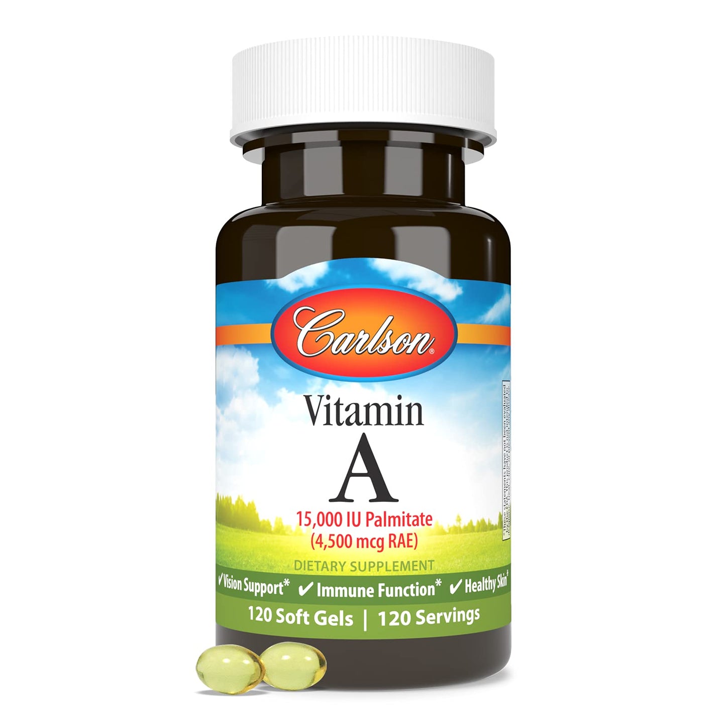 Carlson Vitamin A Softgels, 120 Softgels