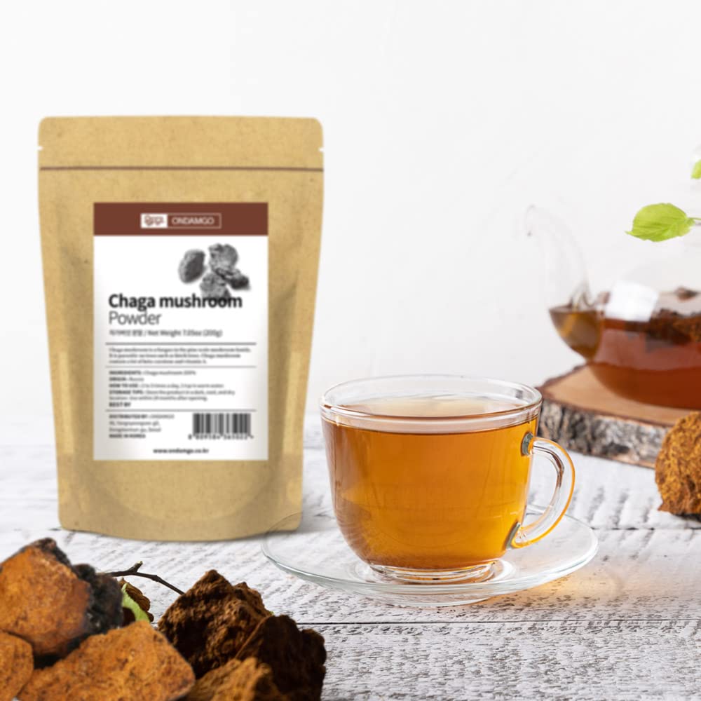 ONDAMGO Chaga Mushrooms Powder 7.05 Ounces