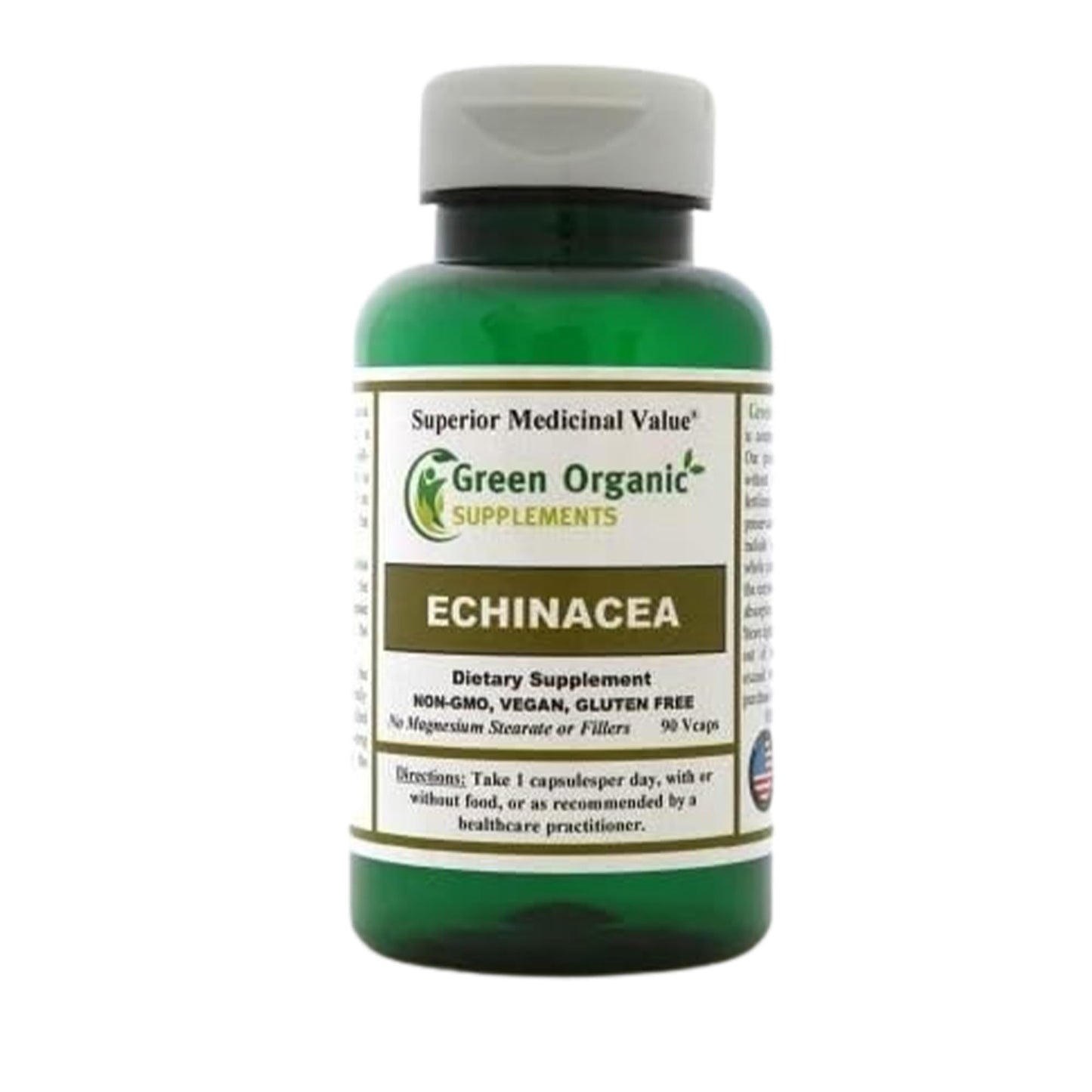 Green Organic Supplements Echinacea Angustifolia 90 Capsules