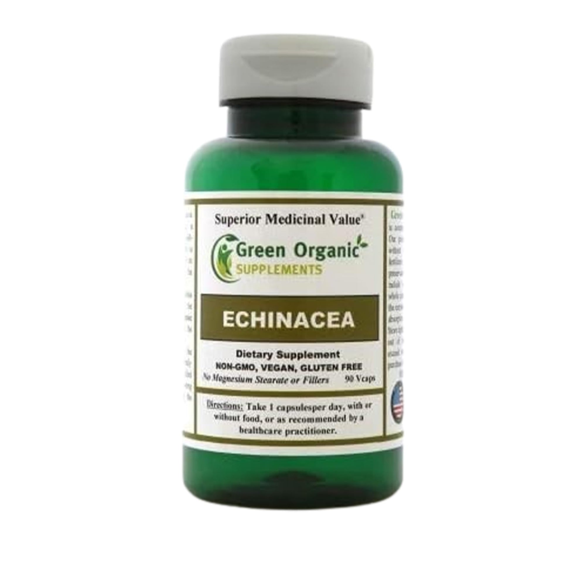 Green Organic Supplements Echinacea Angustifolia 90 Capsules