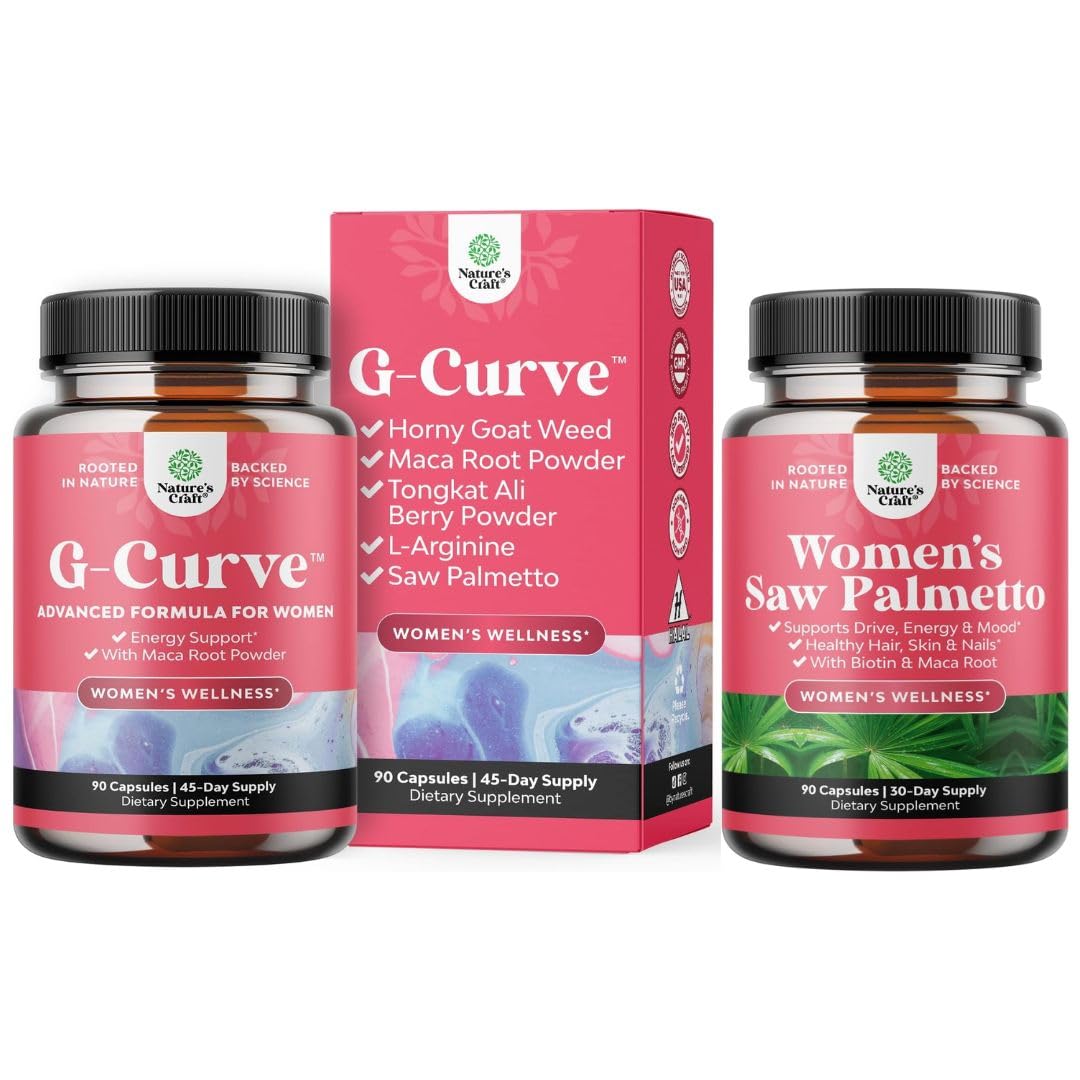 Natures Craft G-Curve Butt and Breast Growth, 180 Capsules