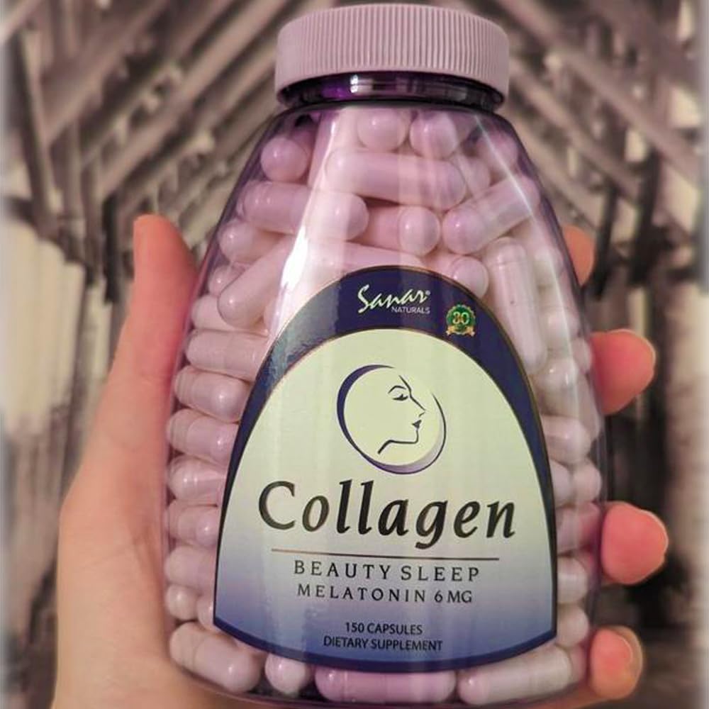 Sanar Naturals Collagen Pills with Melatonin 6mg, 150 Capsules