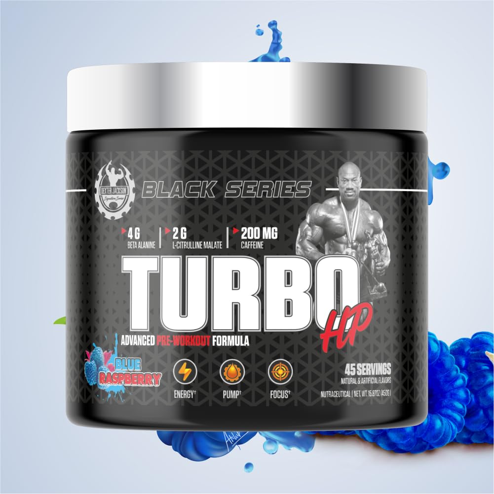 DEXTER JACKSON Black Series Turbo HP Pre Workout Powder 0.36 oz