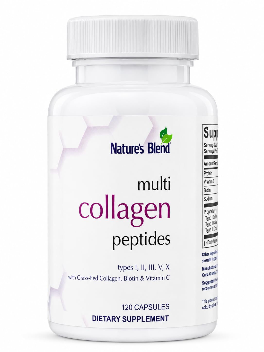 Nature's Blend Multi Collagen Peptides Capsules 120 Capsules