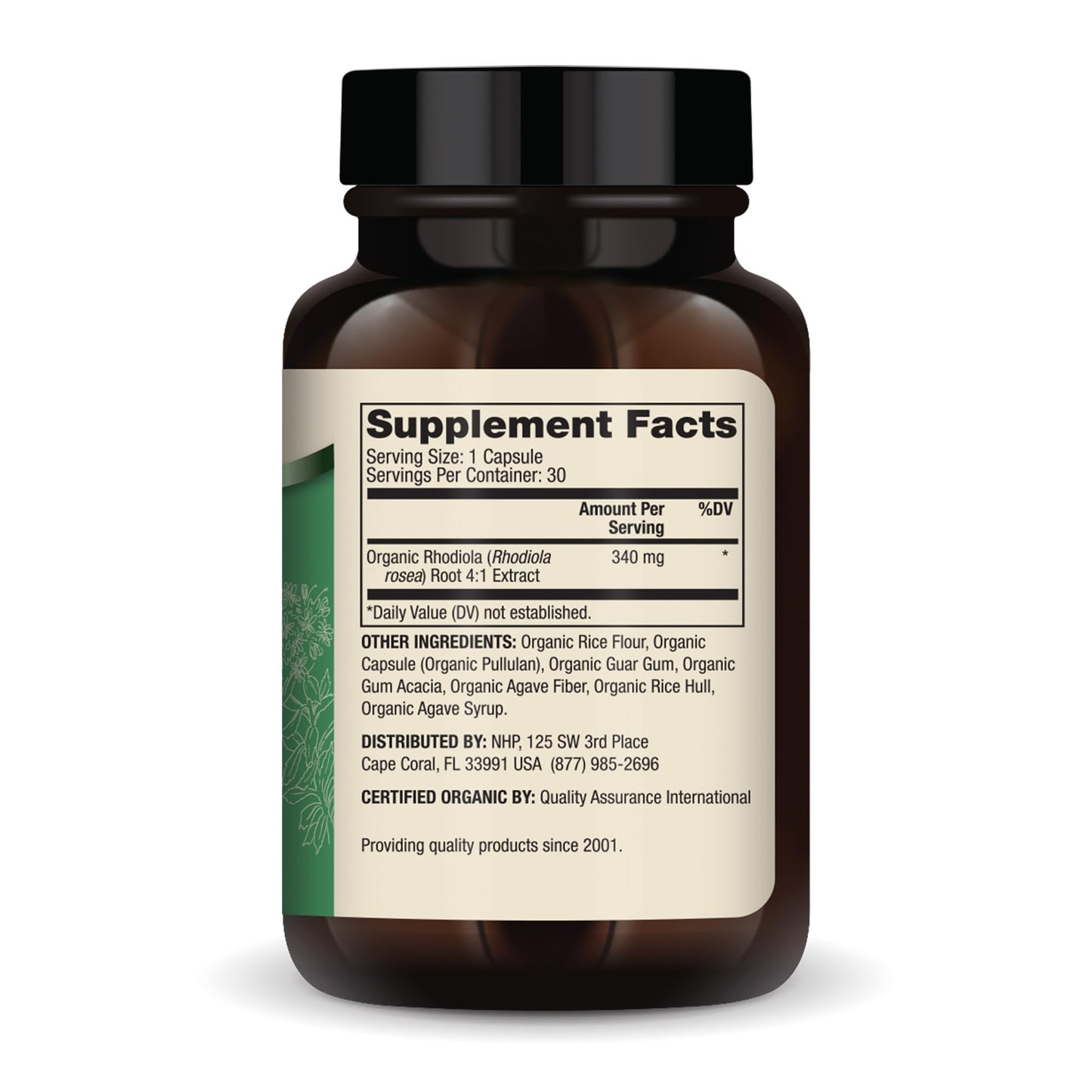 Dr. Mercola Organic Rhodiola Extract Capsules 30 Capsules
