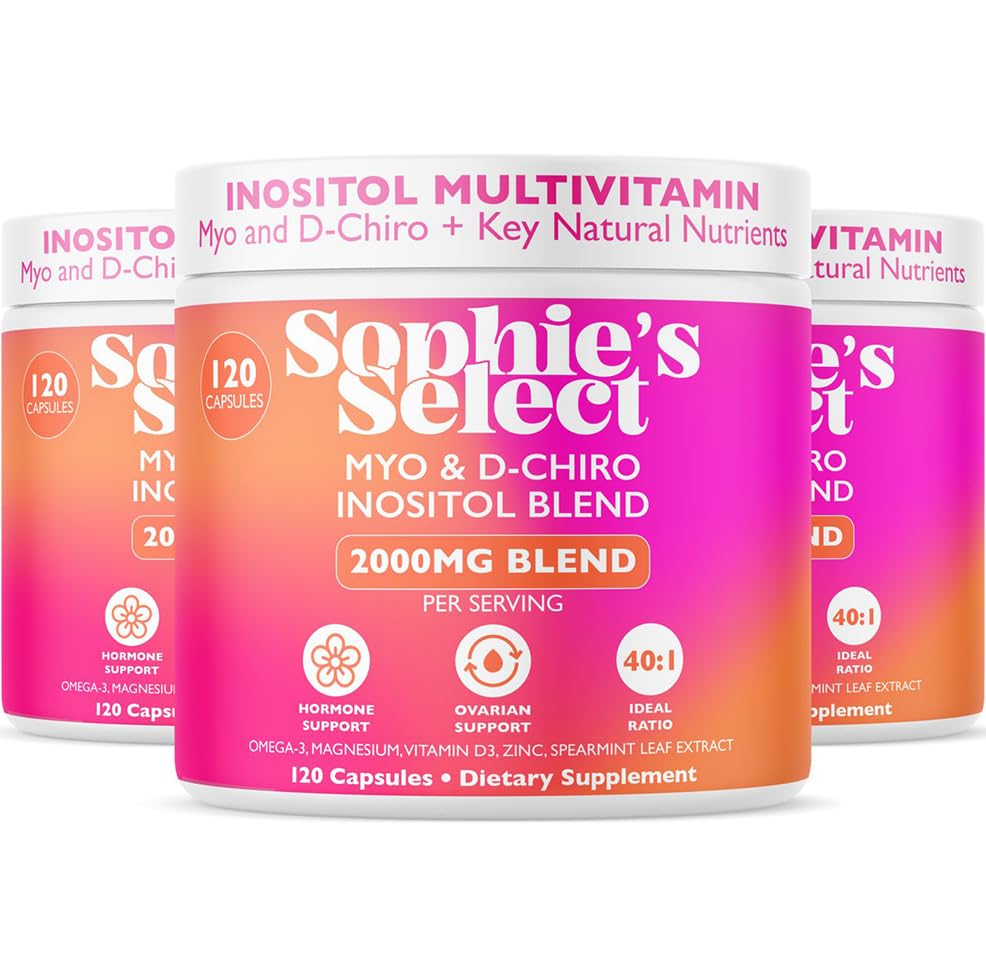 Sophie's Select Myo-Inositol & D-Chiro Inositol 2000 mg Capsule, 360 Capsules