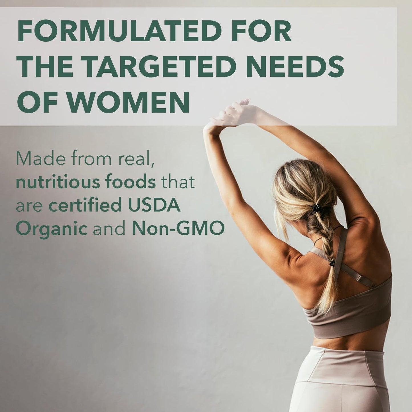 PlantFusion Organic Multivitamin for Women with Iron – Tablet, 30 Count