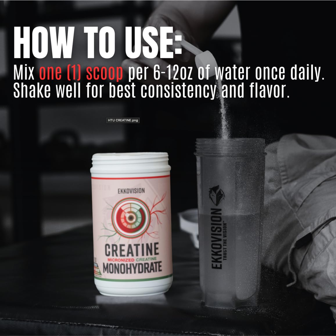 Ekkovision Creatine Monohydrate Powder, 120
