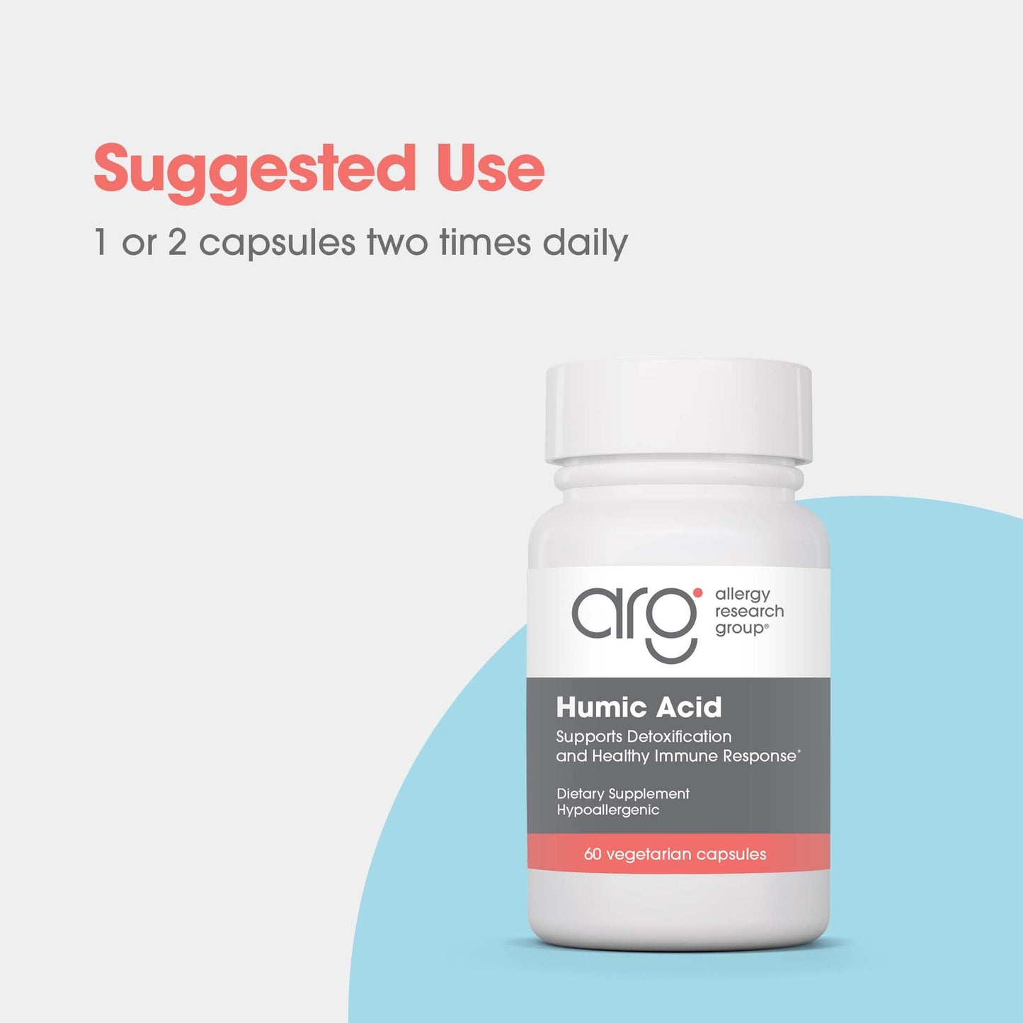 Allergy Research Group Humic Acid 750 mg - Capsule - 60 Capsules