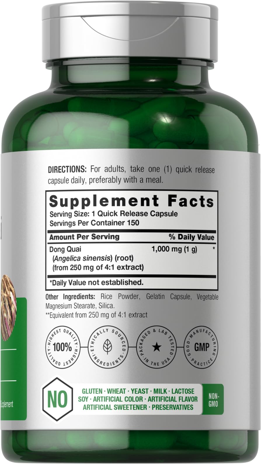 Horbäach Dong Quai Capsules 150 Count