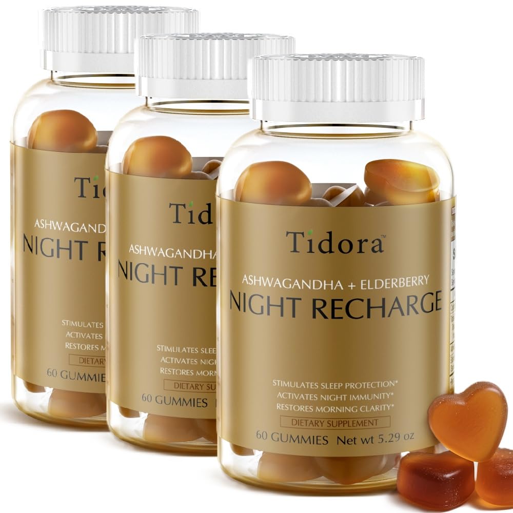 Tídora Nighttime Hydration Natural Sleep Gummies 60 Count