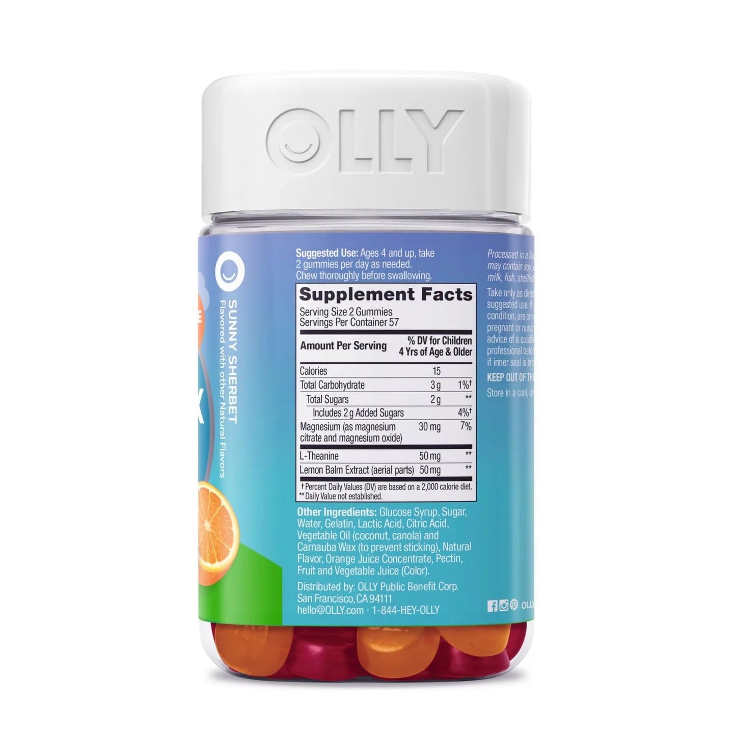 OLLY Kids Chillax Gummy 114 Count