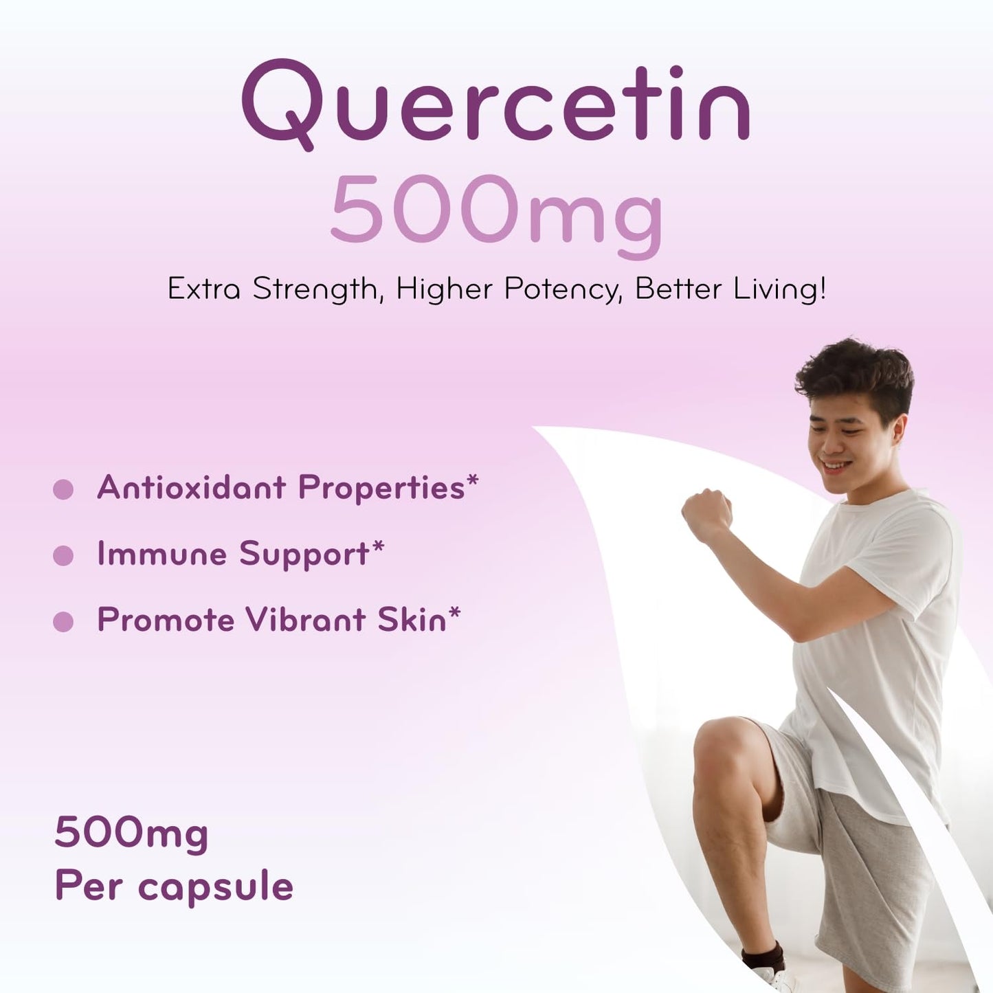 Clear Formulas Quercetin 500mg Capsules, 200 Count