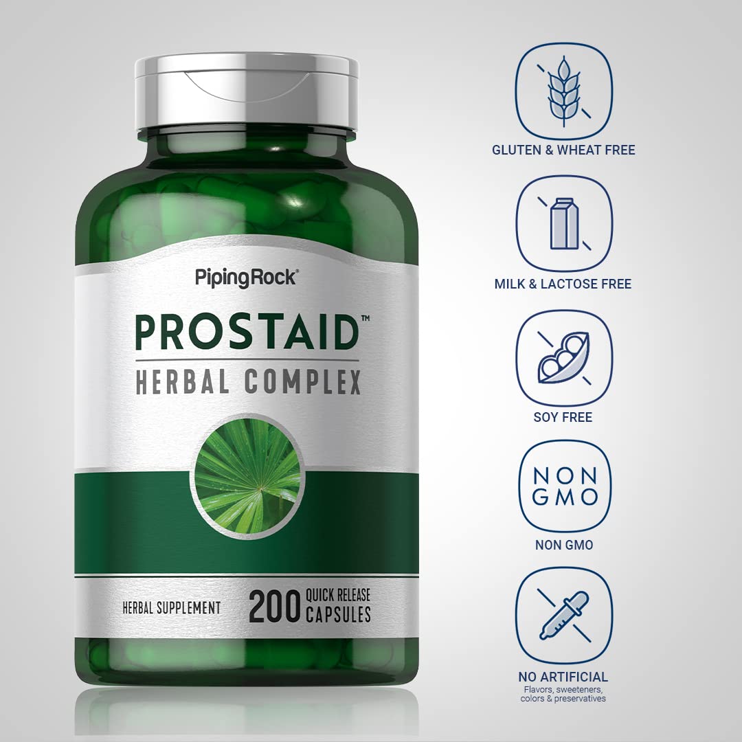 Piping Rock Prostate Supplement for Men Capsules 200 Count