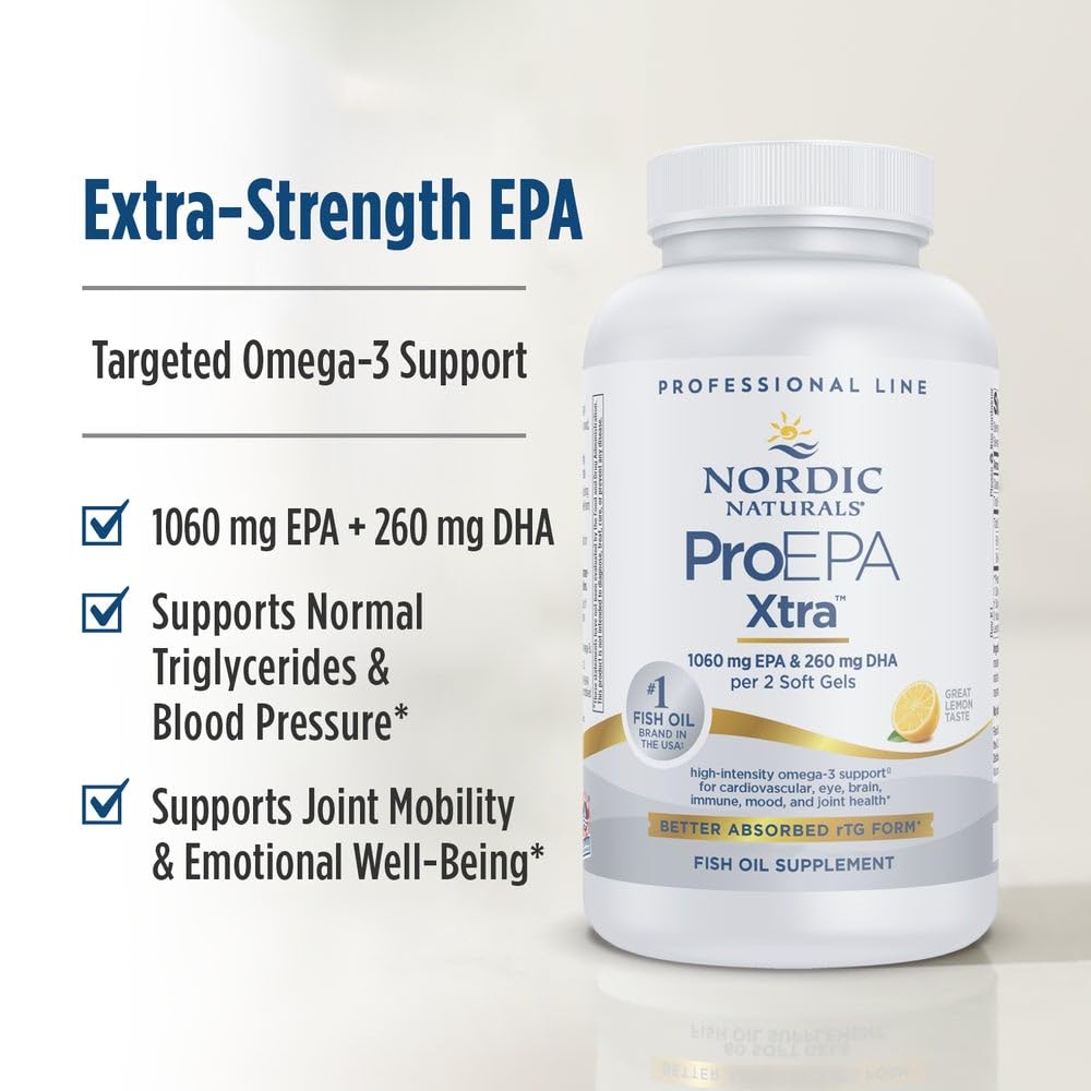 Nordic Naturals ProEPA Xtra Lemon Soft Gels, 120 Soft Gels