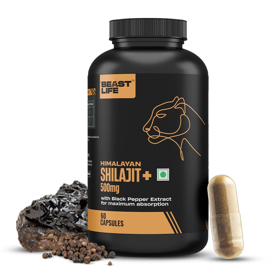 BEASTLIFE Himalayan Shilajit Capsules 60 Count