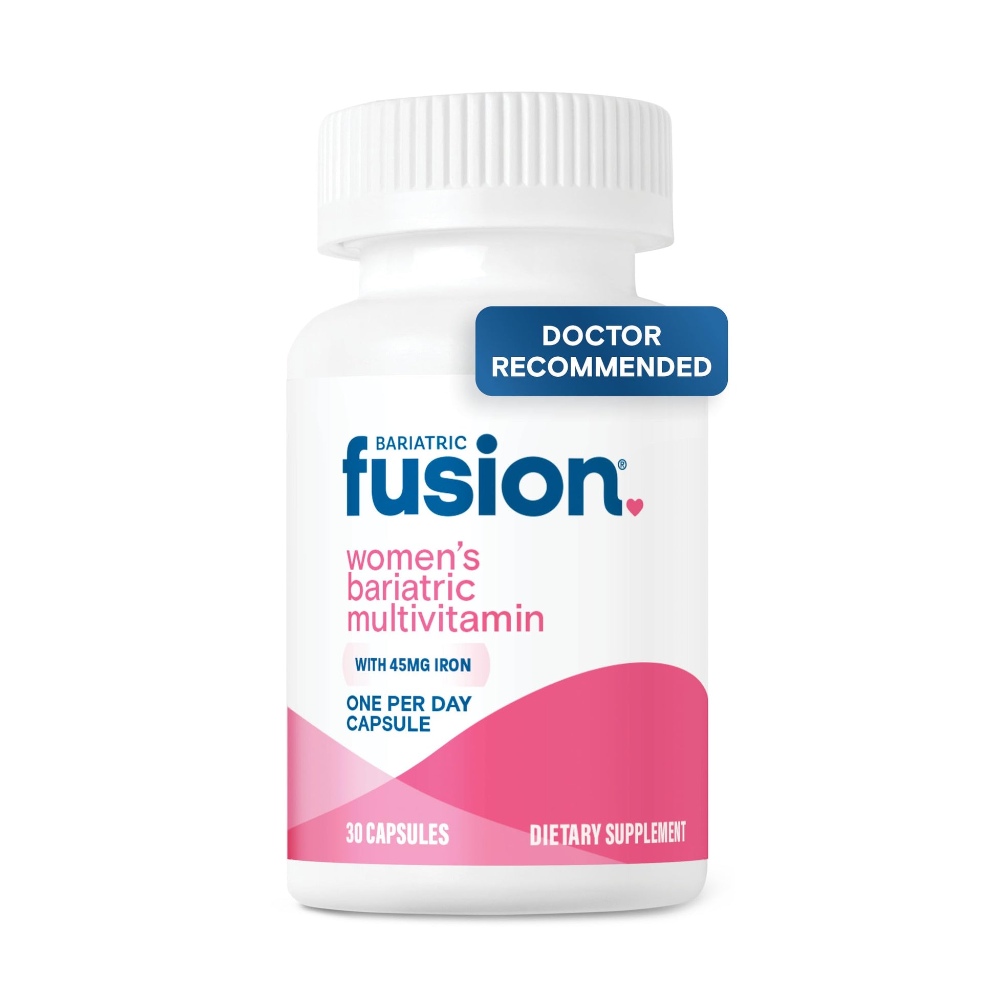 Bariatric Fusion Bariatric Multivitamin with Iron for Women Hair, Skin and Nails Blend for Hair Loss After Bariatric Surgery & GLP-1 Capsules, 30 Count