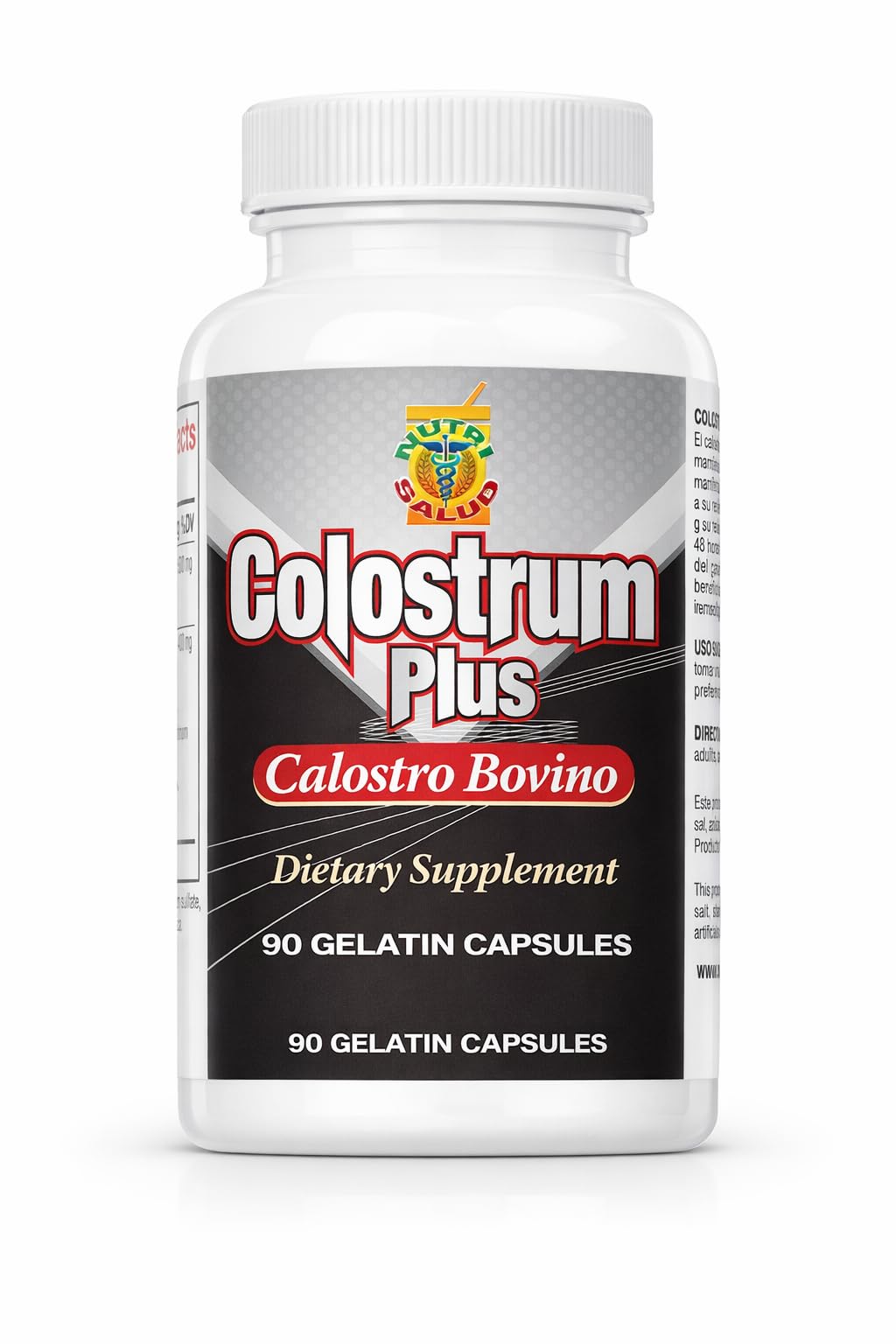 Nutrisalud Products Bovine Colostrum Capsules, 90 Count