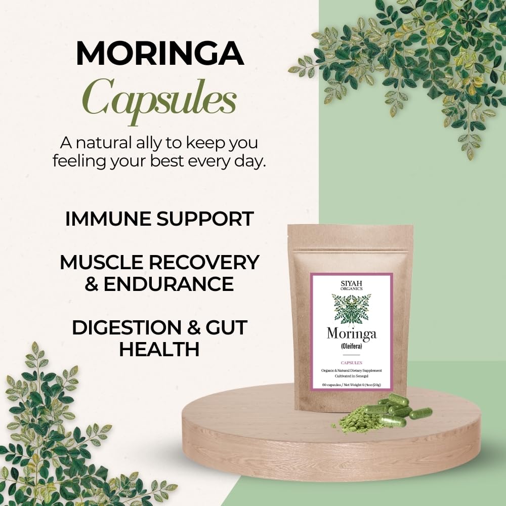 Selah Organics Natural Healing & Wellness Moringa Capsules Capsule 60 Count
