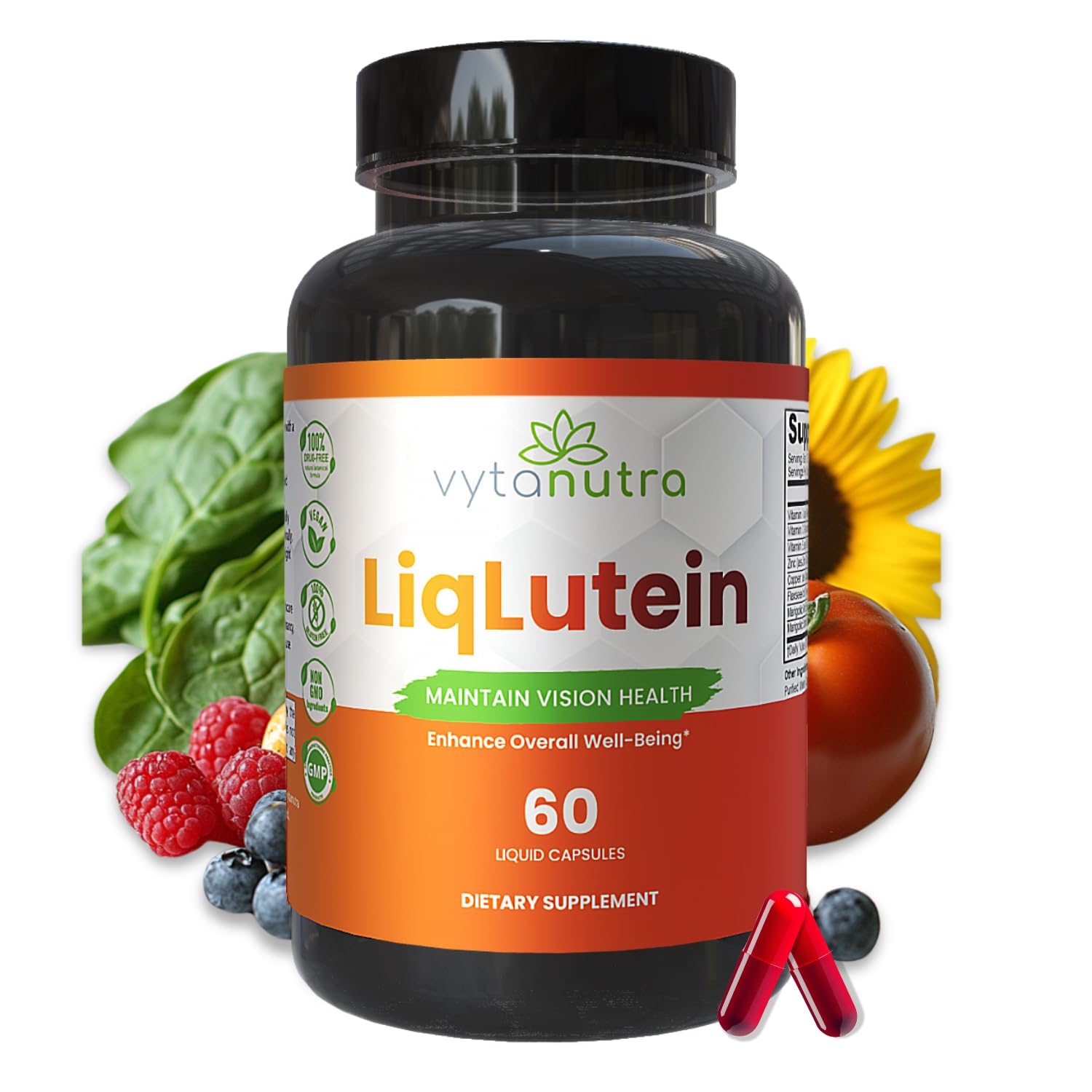 Vytanutra Liquid Lutein & Zeaxanthin Capsules, 60 Count