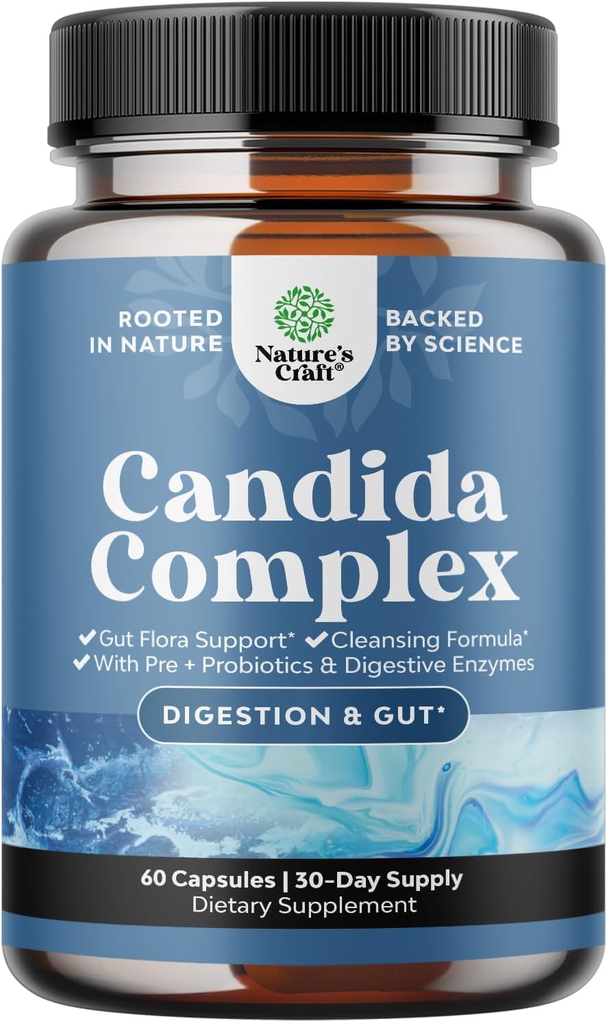Natures Craft Candida Cleanse Detox for Women Capsule 60 Count