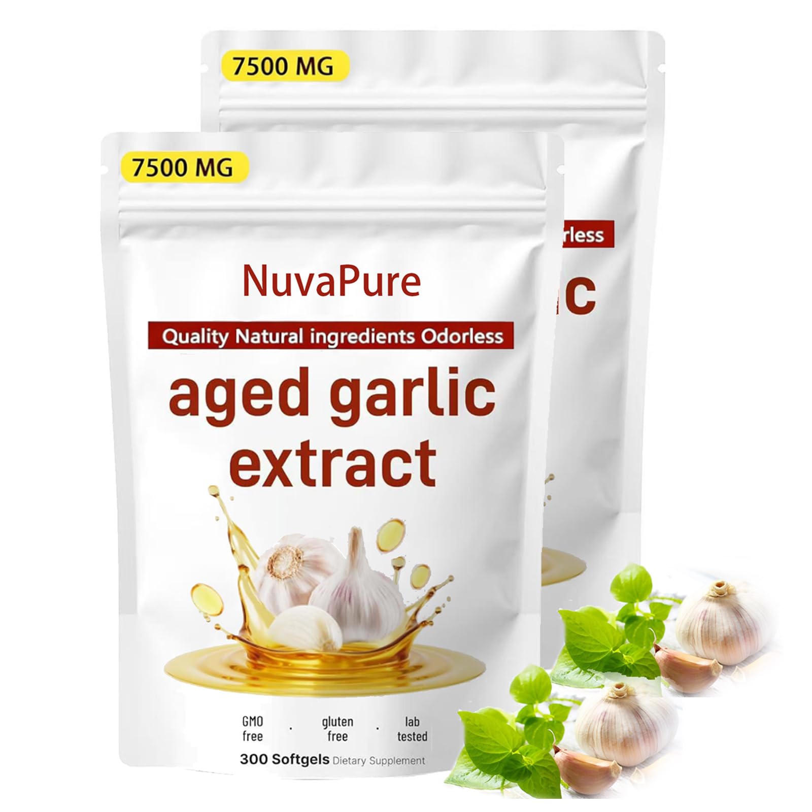 Final Putt Nuvapure Aged Garlic Extract Capsules 300 Count
