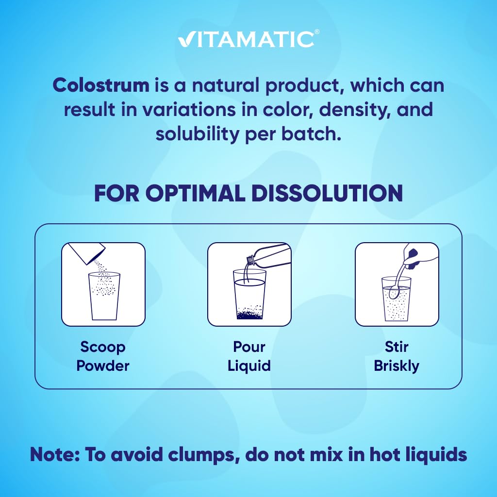 Vitamatic Bovine Colostrum 30% IgG Powder 2.32 oz
