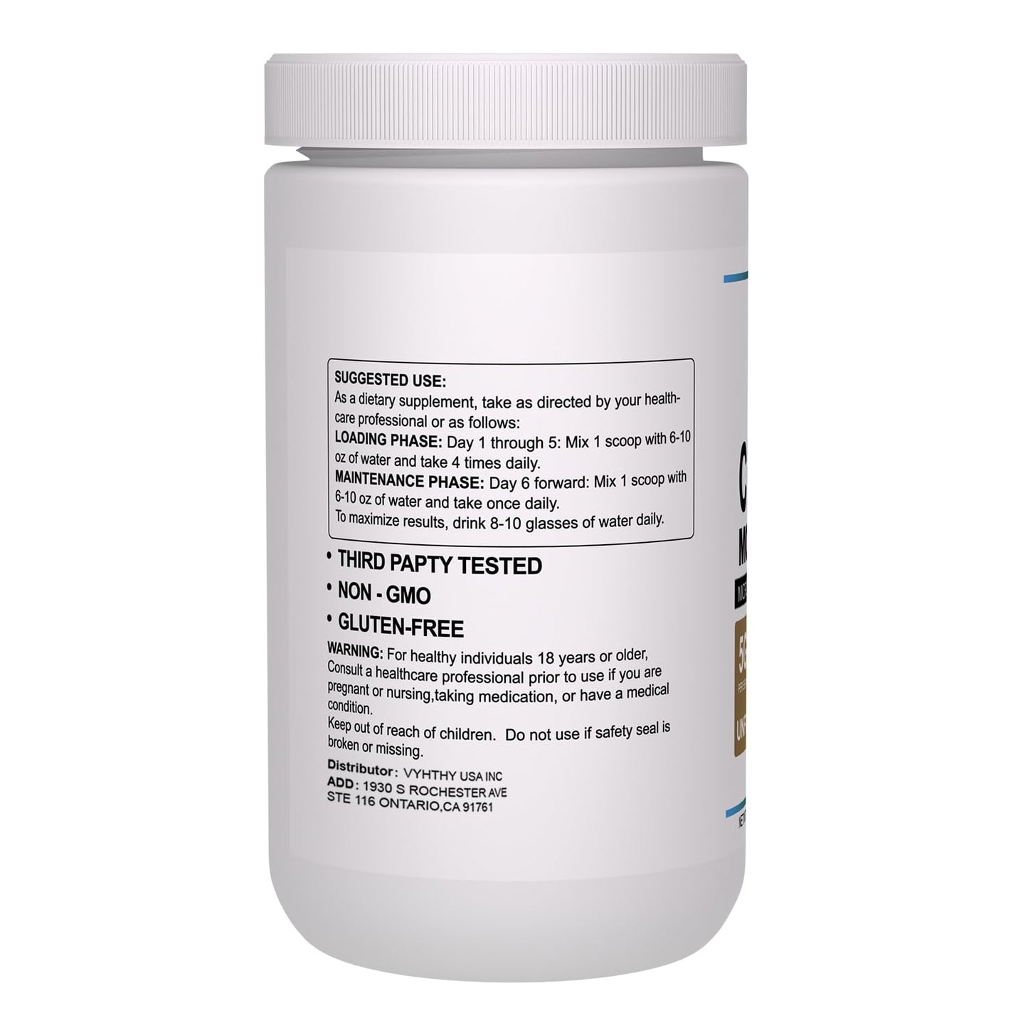 VYHTHY Micronized Creatine Monohydrate & Amino Acid Powder, 17.9 oz