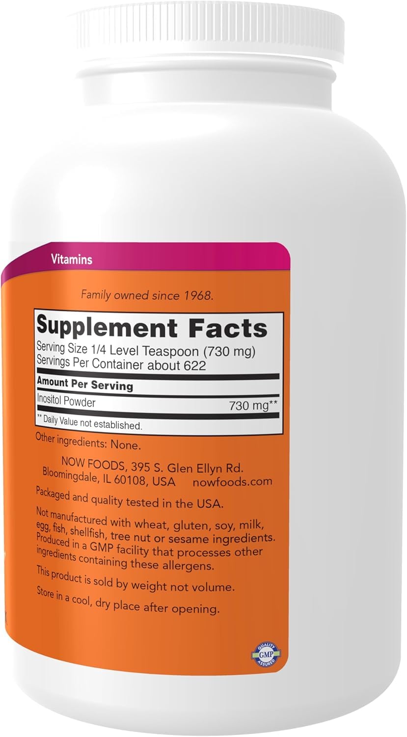 NOW Foods 100% Pure Inositol Powder 32 oz