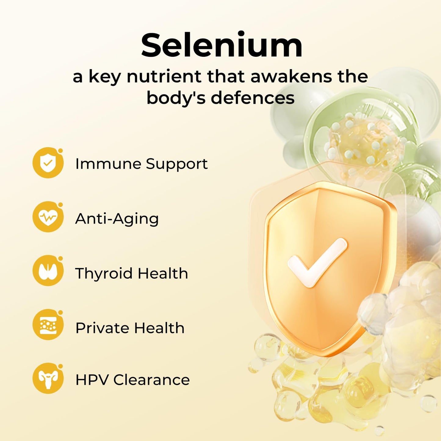 OxyEnergy Selenium L-Selenomethionine 200 mcg Tablets, 90 Count