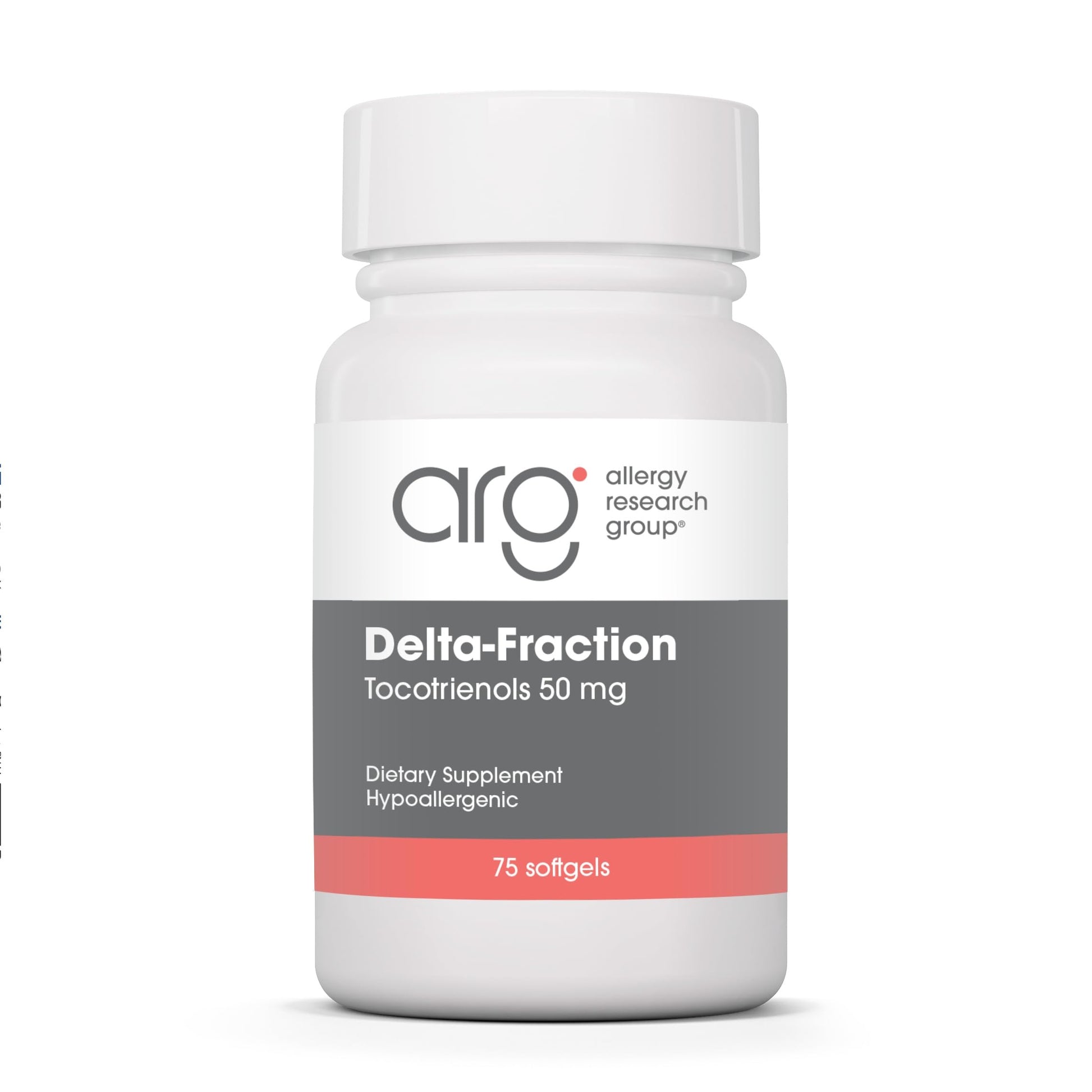 Allergy Research Group Delta-Fraction Tocotrienols Supplement Softgels 75 Count