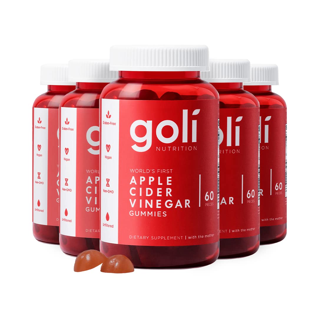 Goli Apple Cider Vinegar Gummies with Vitamin B12, Beetroot & Pomegranate 300 Count