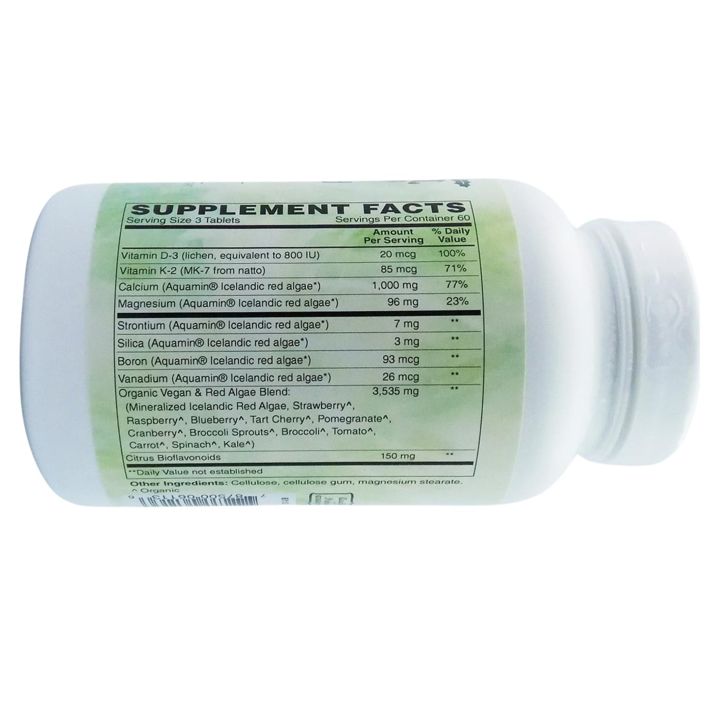 Holly Hill Health Foods Algae Based Calcium 1,000 mg, 180 Tablets