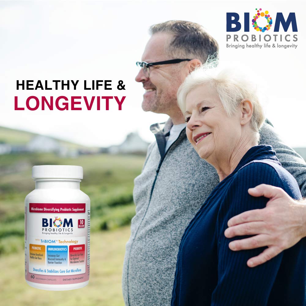 Biom Probiotics 3-in-1 Formula Capsule, 60 Count, 10 Billion CFU