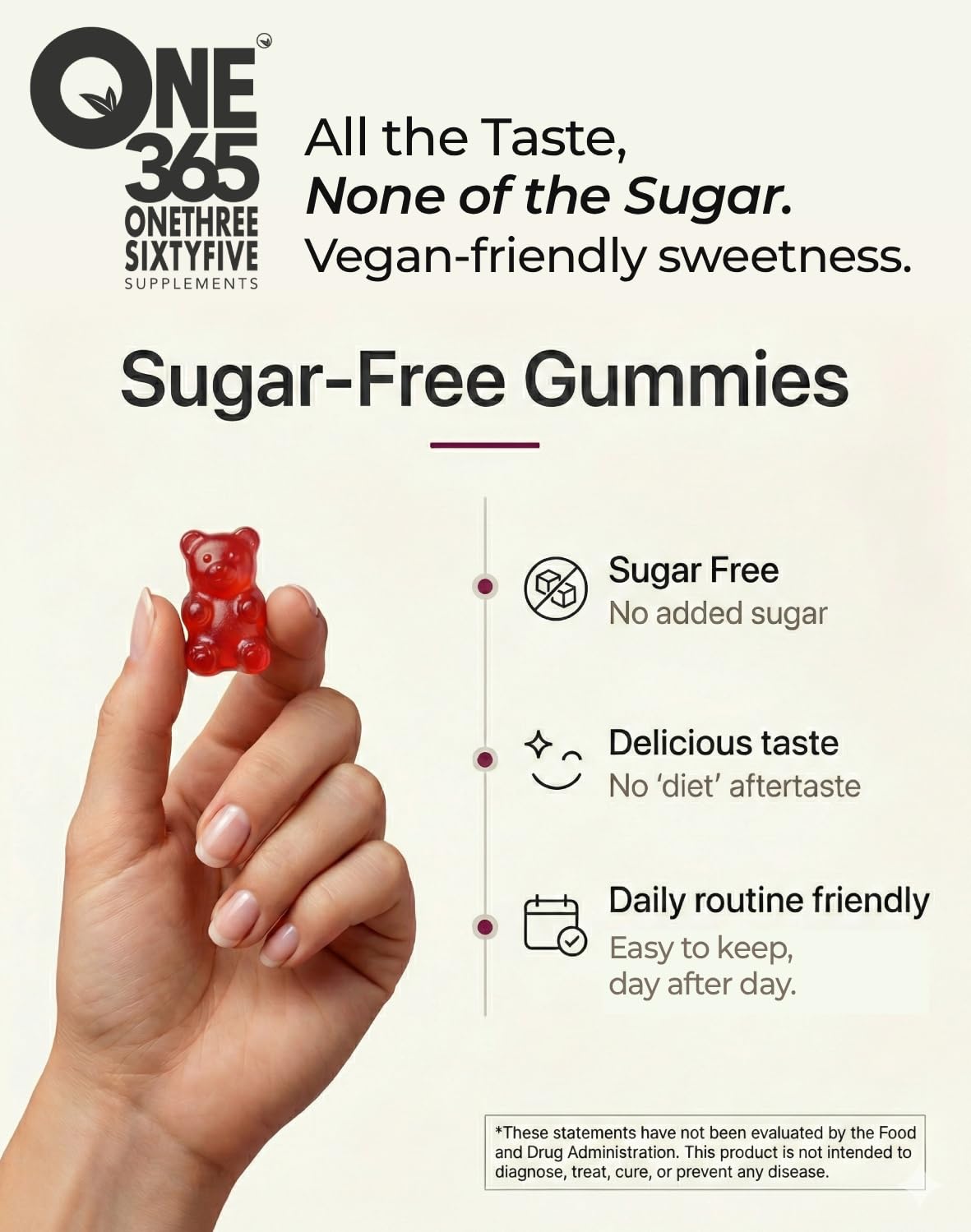 ONE 365 NAD+ Supplement Gummies 90 Count