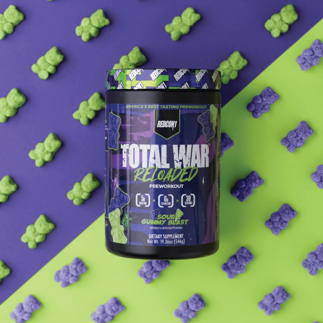 REDCON1 Total War Reloaded Pre Workout Powder 15.66 oz