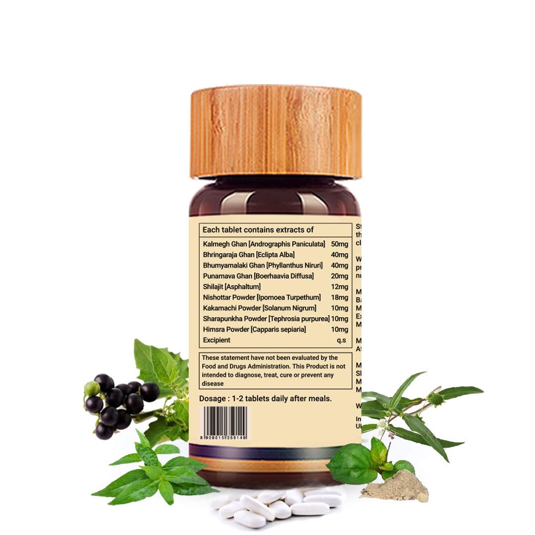 Biogetica Livosolve Natural Hepatic Wellness Tablet, 80 Count