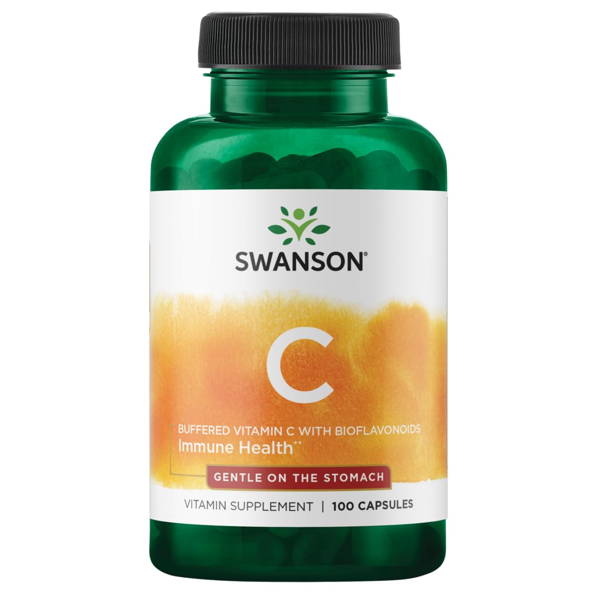 Swanson Buffered Vitamin C with Bioflavonoids 500 mg Capsule, 100 Capsules