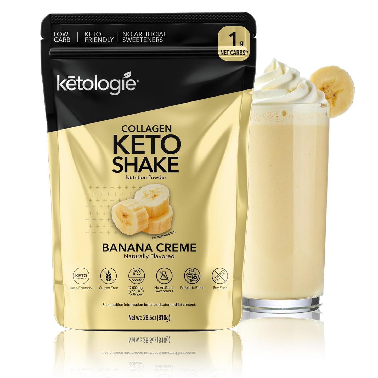Ketologie Keto Collagen Shake Powder 28.5