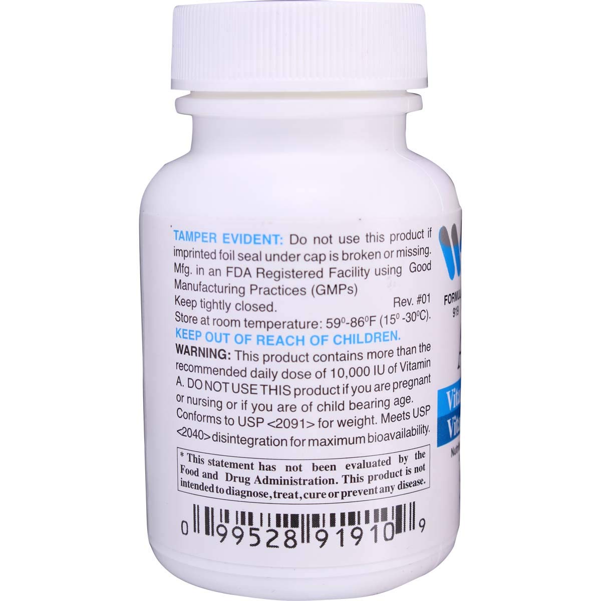 Wonder Laboratories Vitamin A 25,000 IU from Cod Liver Fish Oil + Vitamin D3 1,000 IU Softgel 100