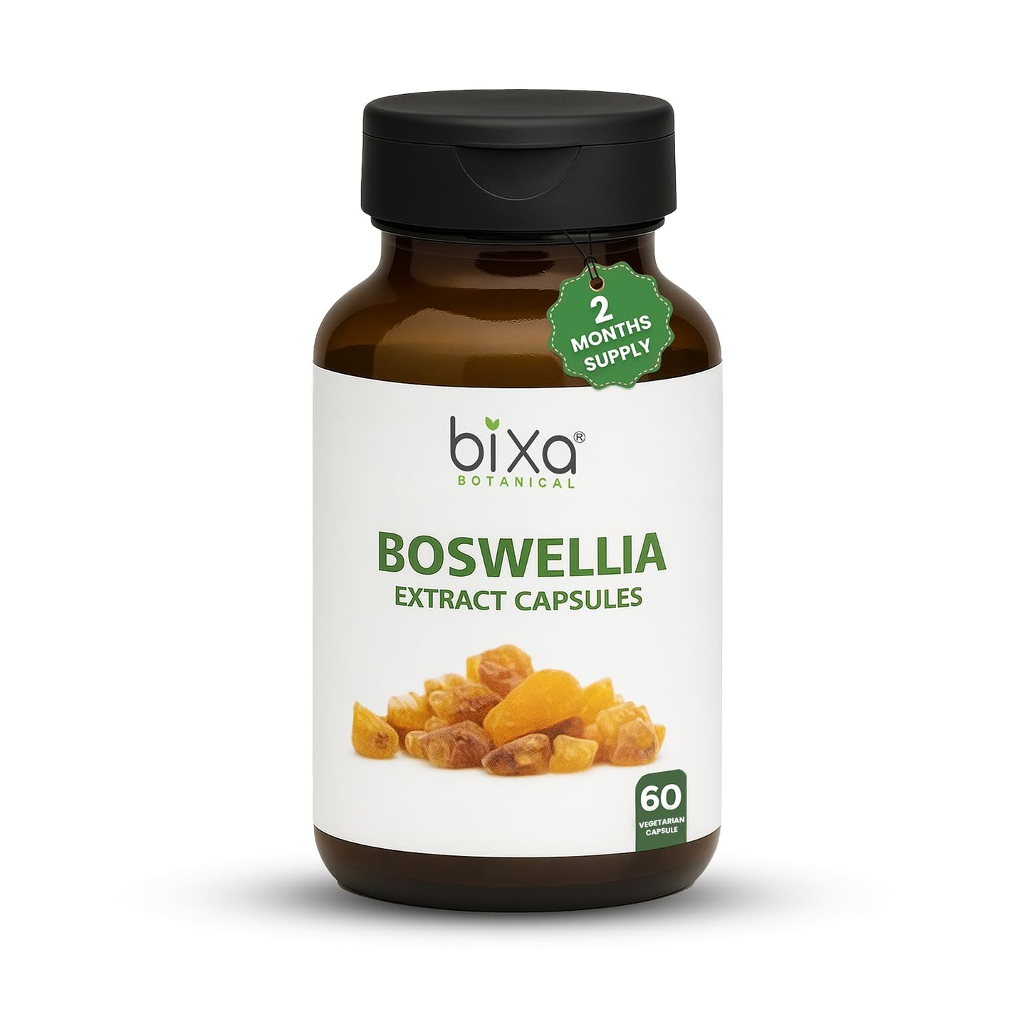 bixa BOTANICAL Boswellia Serrata Extract (65% Boswellic Acid) Capsules, 60 Count