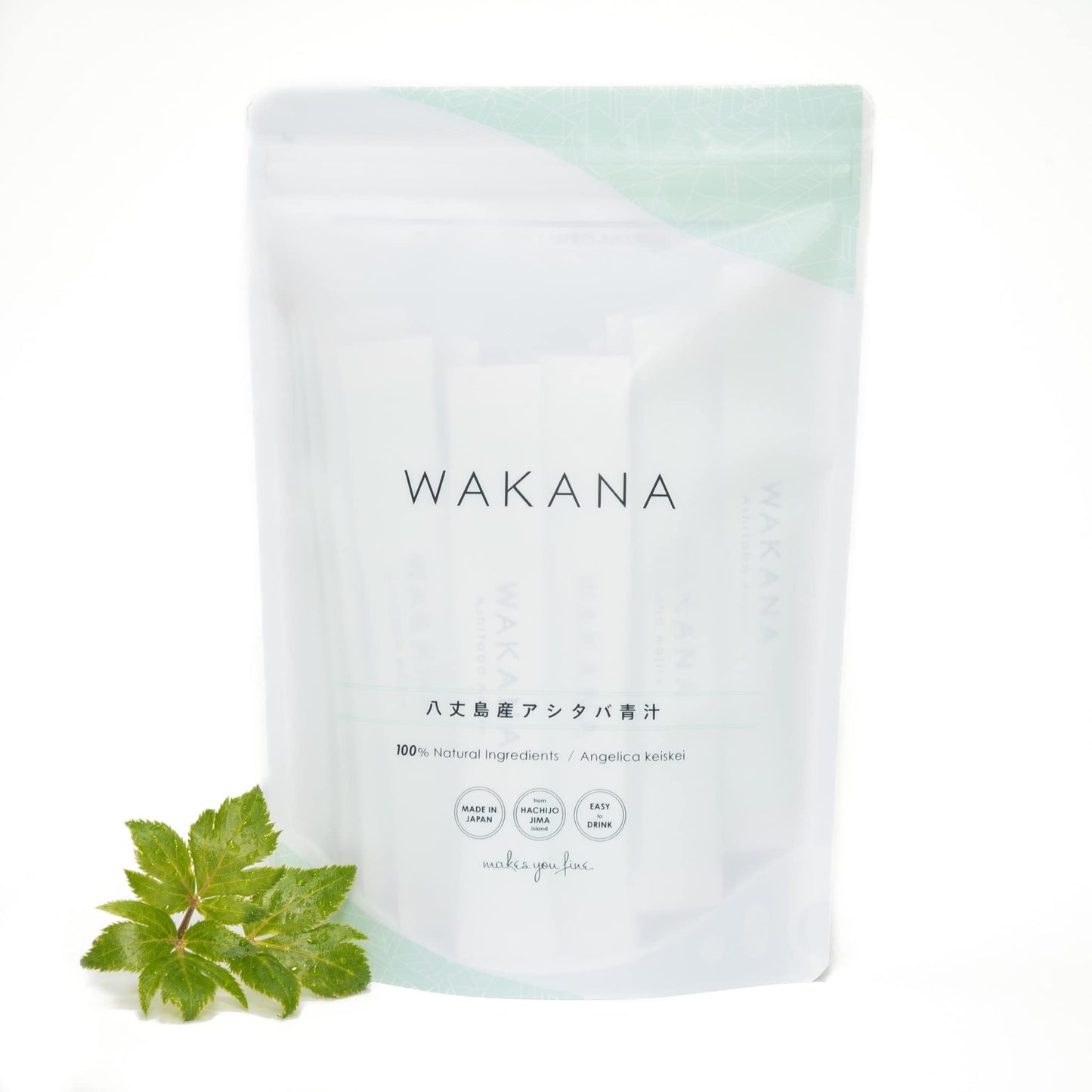 WAKANA Ashitaba Extract Powder, 2.65 g per packet, Pack of 30