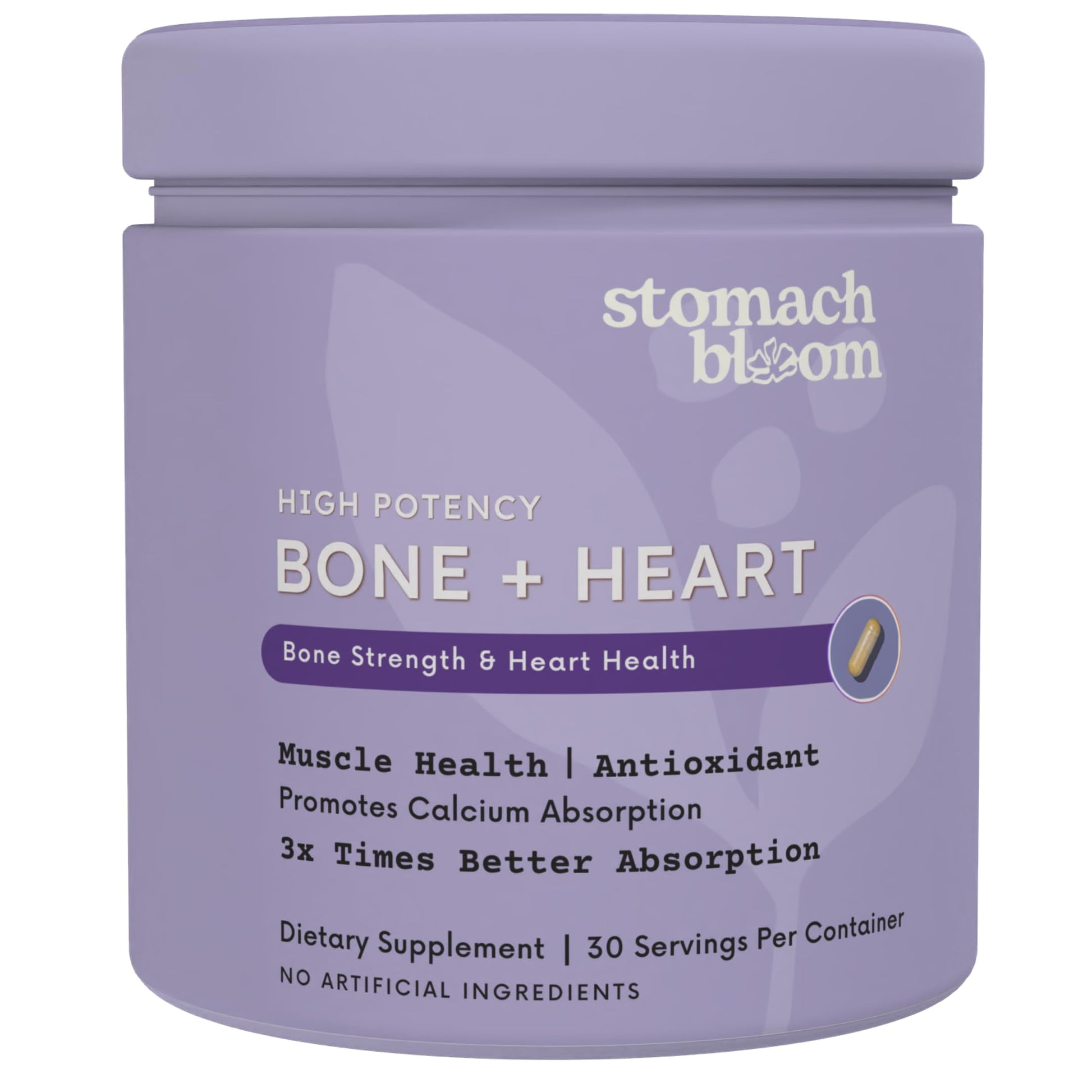 Stomach Bloom Bone and Heart Health Supplement Capsule 60