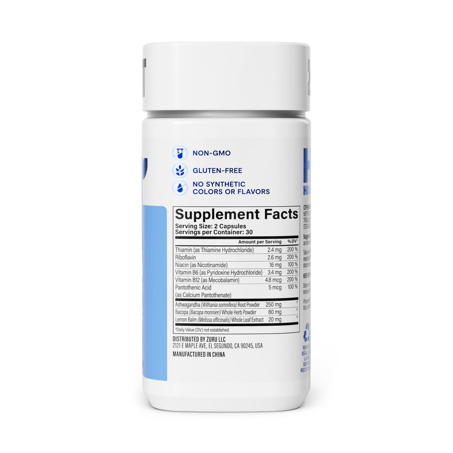 H' Habit Habit Stress Relief Supplement Capsules 120