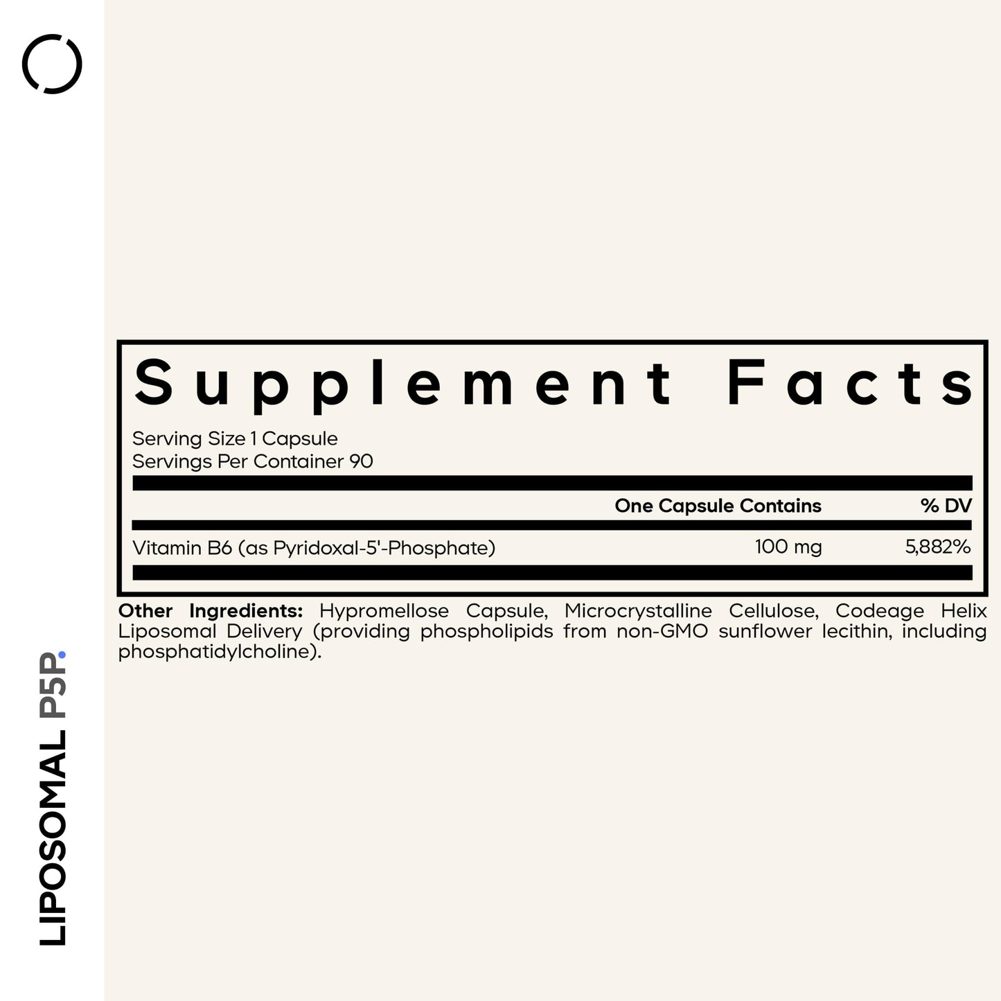 Codeage Liposomal P5P Supplement Capsule, 90 Capsules