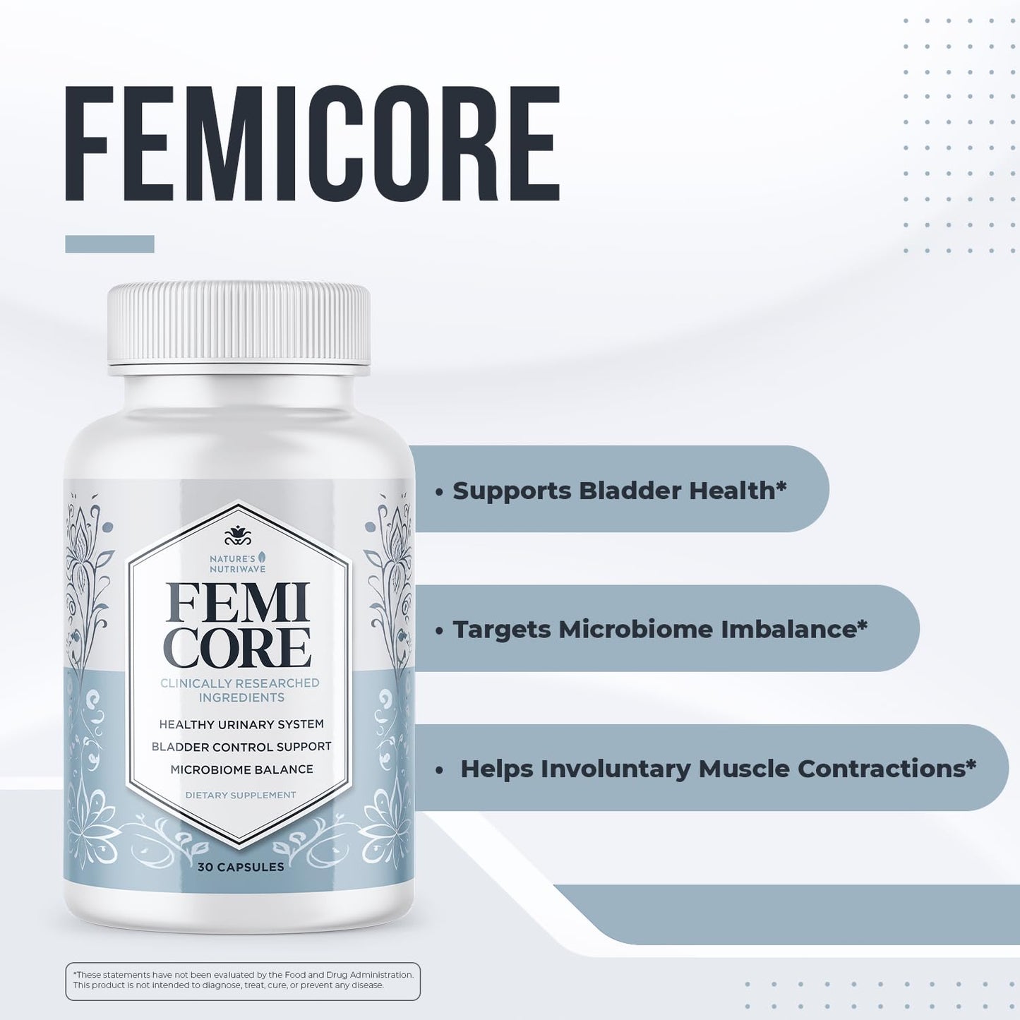 Nature’s NutriWave FemiCore Botanical & Probiotic Capsules 90 Count