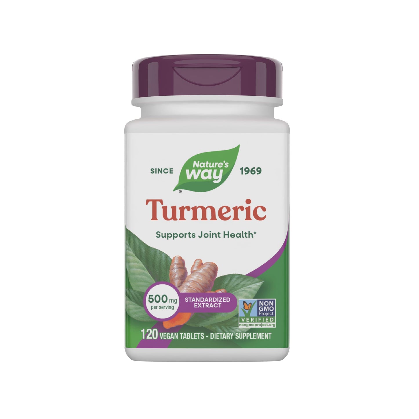 Nature's Way Turmeric Premium Extract Supports Joint Health 95% Curcuminoids 500 mg Tablet, 120 Tablets