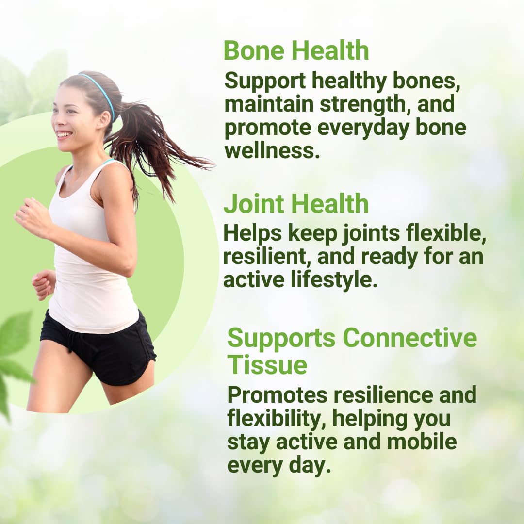 NEW ROOTS HERBAL Calcium, Magnesium & Vitamin D3 + K2 Formula with Glucosamine & Zinc Capsules, 180 Capsules