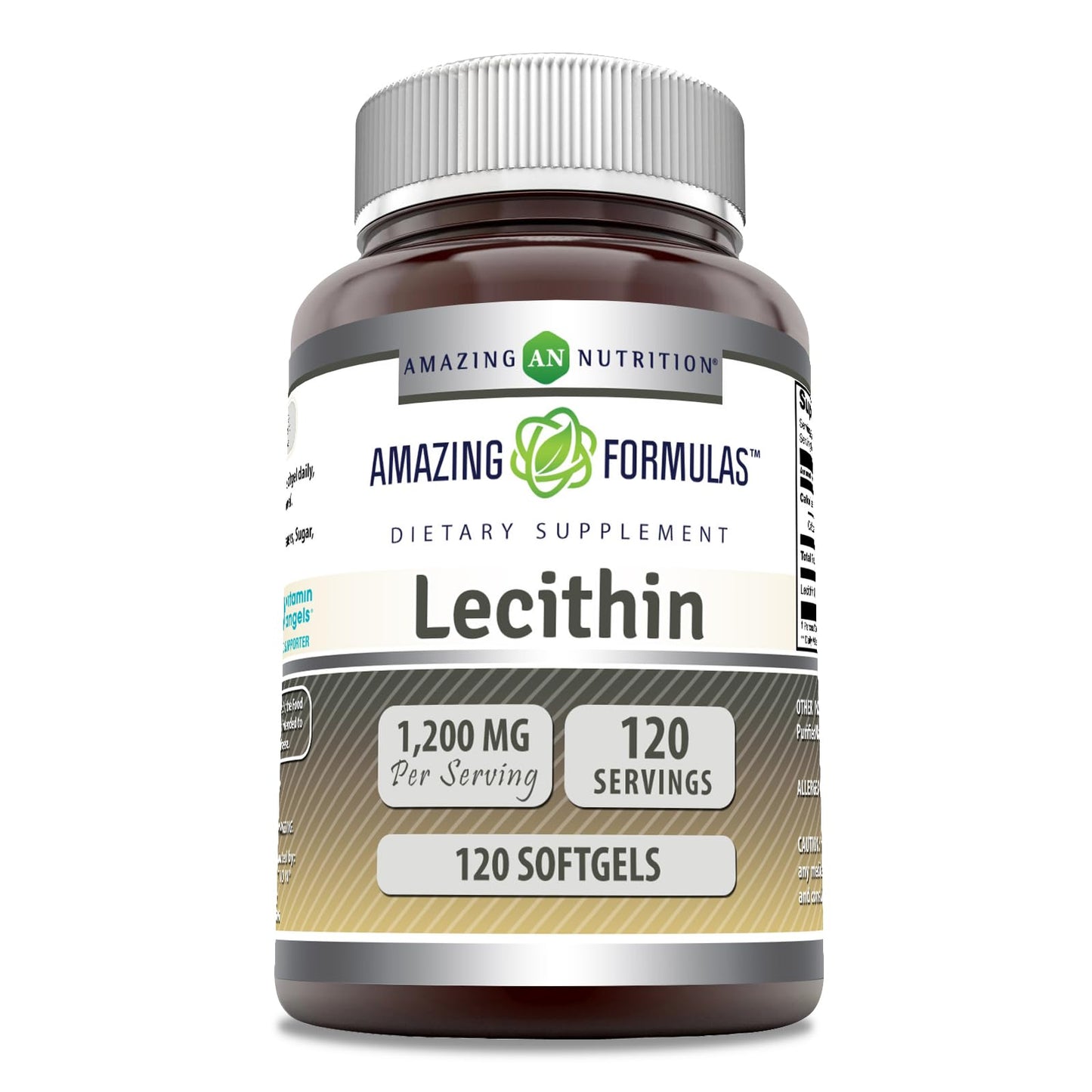 Amazing Nutrition Lecithin 1200 mg Softgels, 120 Count